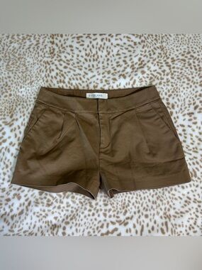 Everlane Brown High-Waist Tailored Shorts